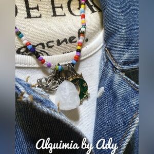 Alquimia Colorful Beaded Necklace with Charms